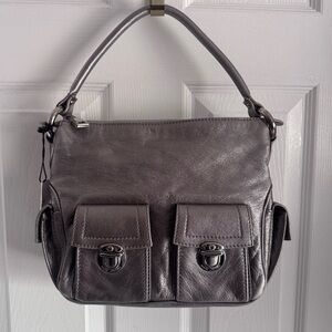 Marc Jacobs Metallic Gray Shoulder Bag